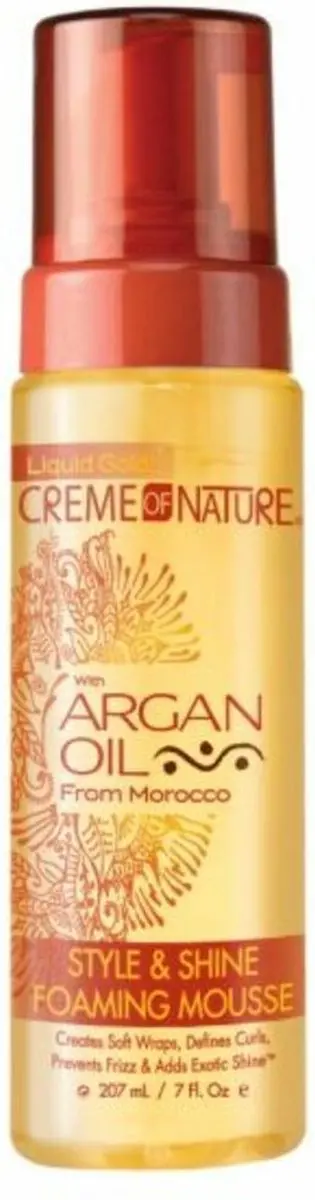 Creme of Nature Argan Oil Style & Shine Foaming Mousse 207ml