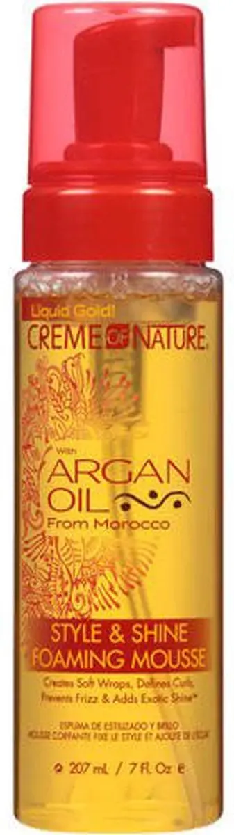 Creme of Nature Argan Oil Style & Shine Foaming Mousse 207ml