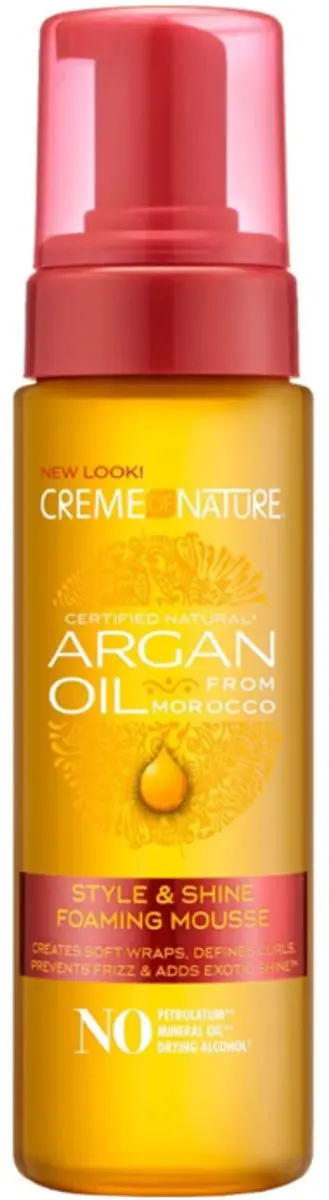 Creme of Nature Argan Oil Style & Shine Foaming Mousse 207ml