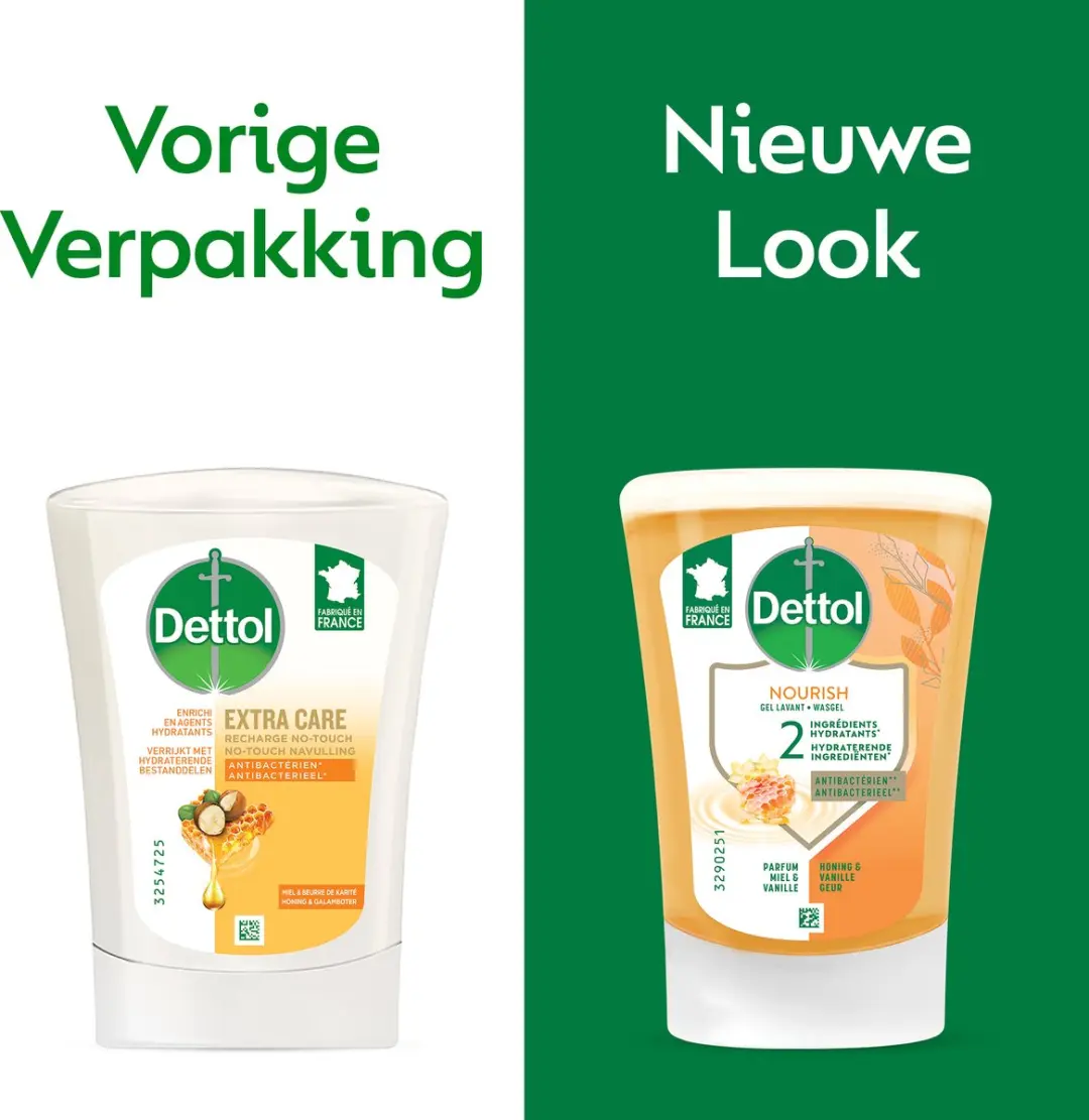 Dettol No-Touch Handzeep Navulling Extra Care Honey & Sheabutter 250ml - 8 Stuks