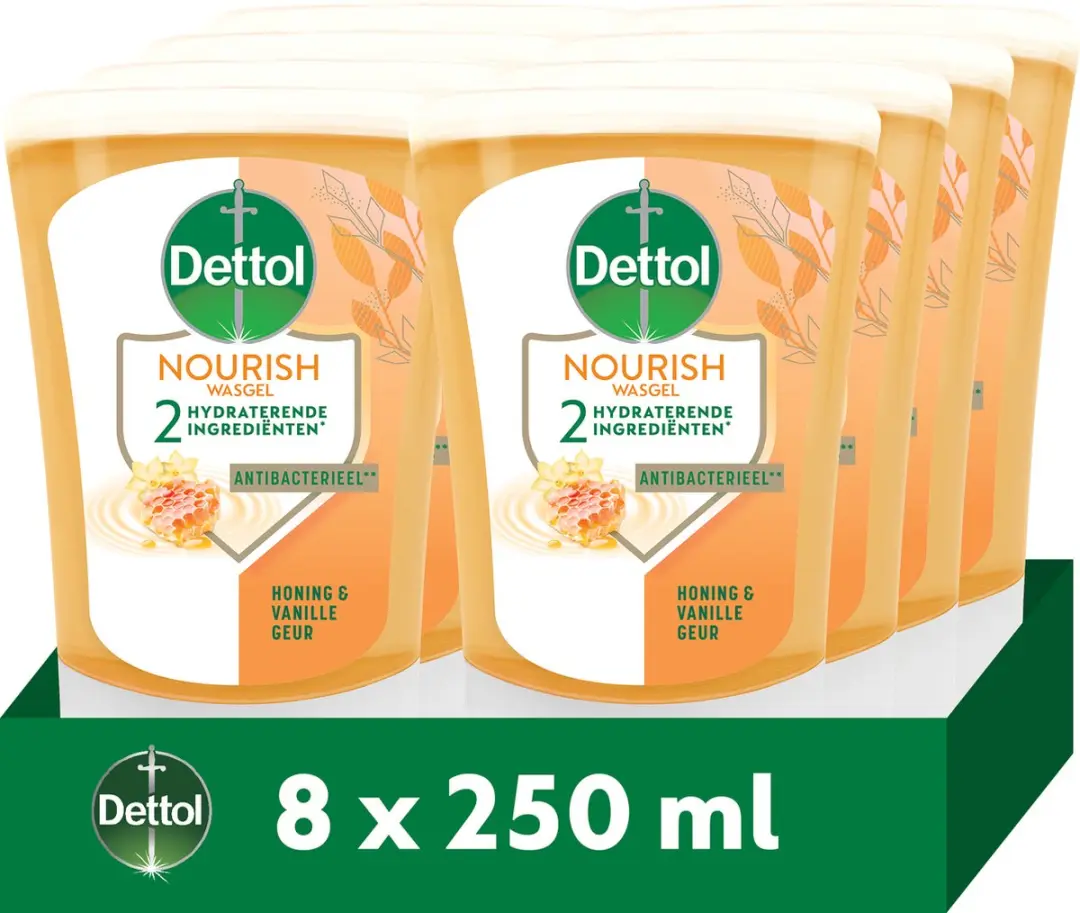 Dettol No-Touch Handzeep Navulling Extra Care Honey & Sheabutter 250ml