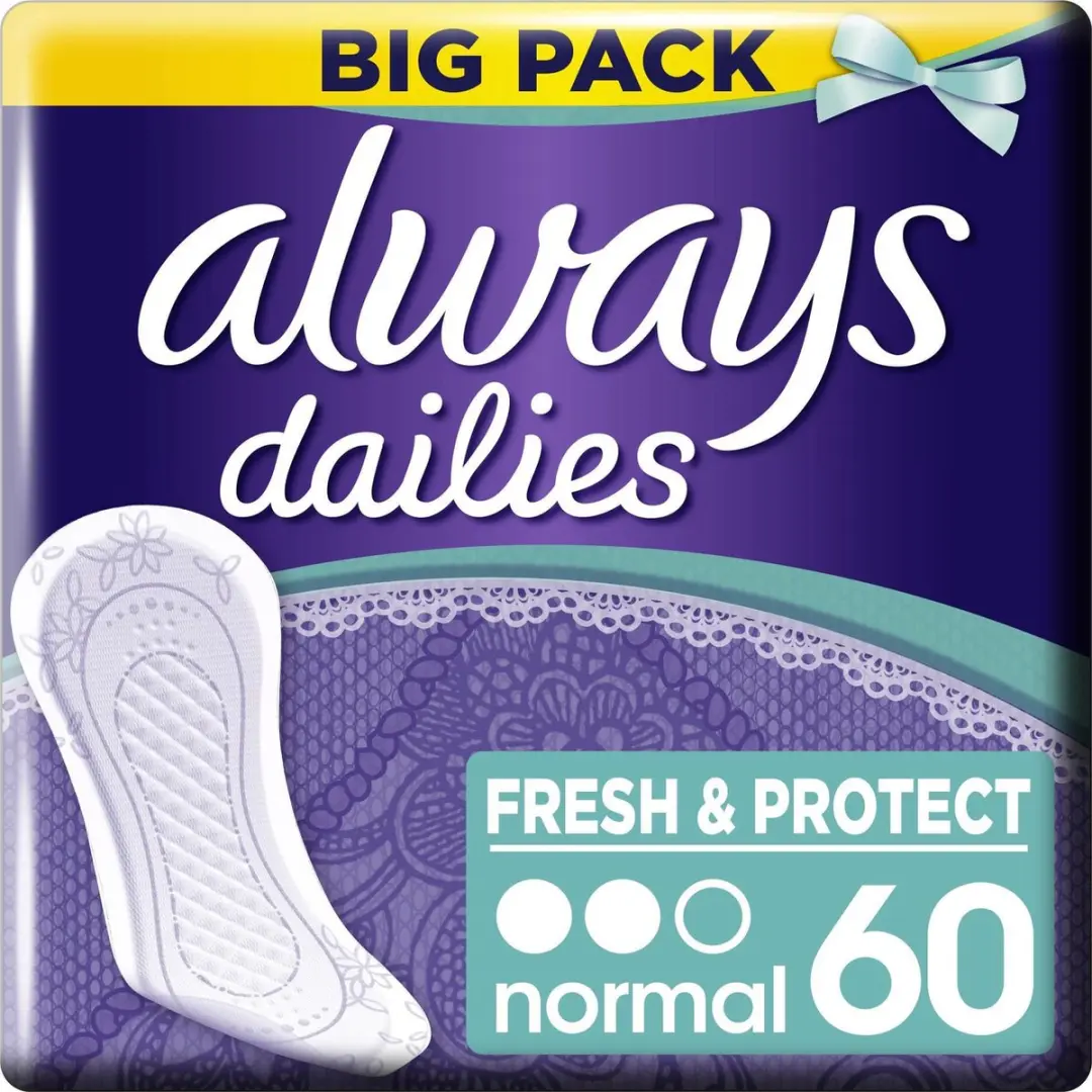 Always Dailies Fresh & Protect Inlegkruisjes 60 Stuks