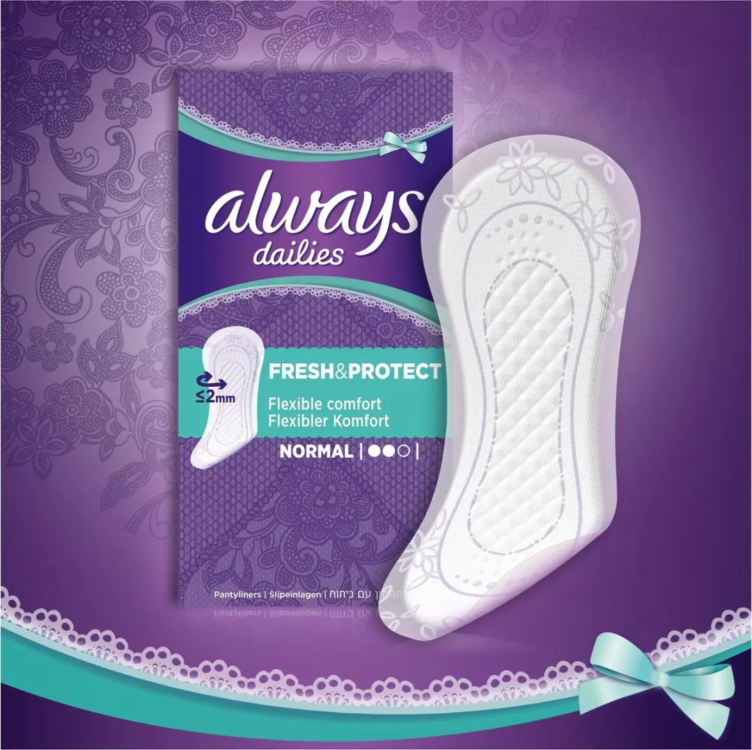 Always Dailies Fresh & Protect Inlegkruisjes 60 Stuks