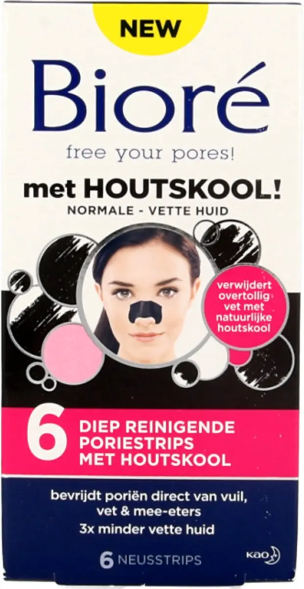 Biore Houtskool Neusstrips - 6 Stuks - afbeelding 6 van 6