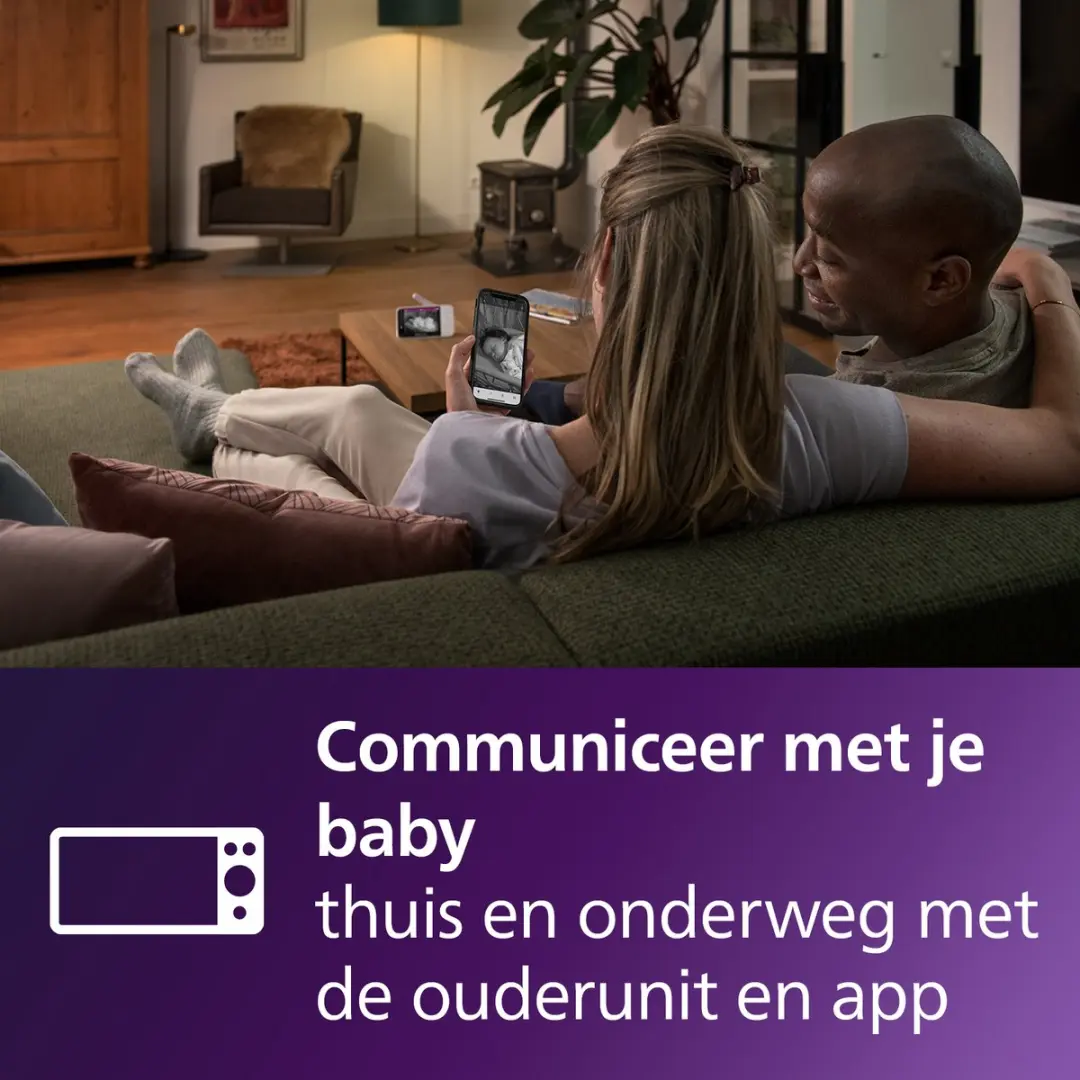 Philips Avent SCD921/26 Babyfoon met Camera - 4.3" Scherm - Lichtgrijs