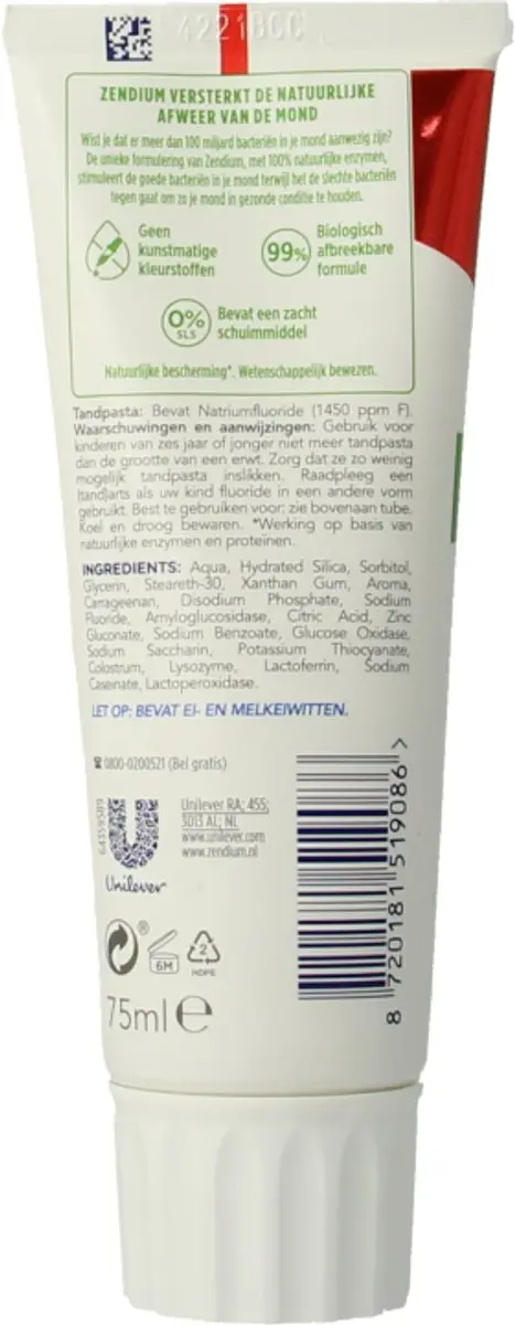 Zendium Tandpasta Tandvlees Protect 75ml