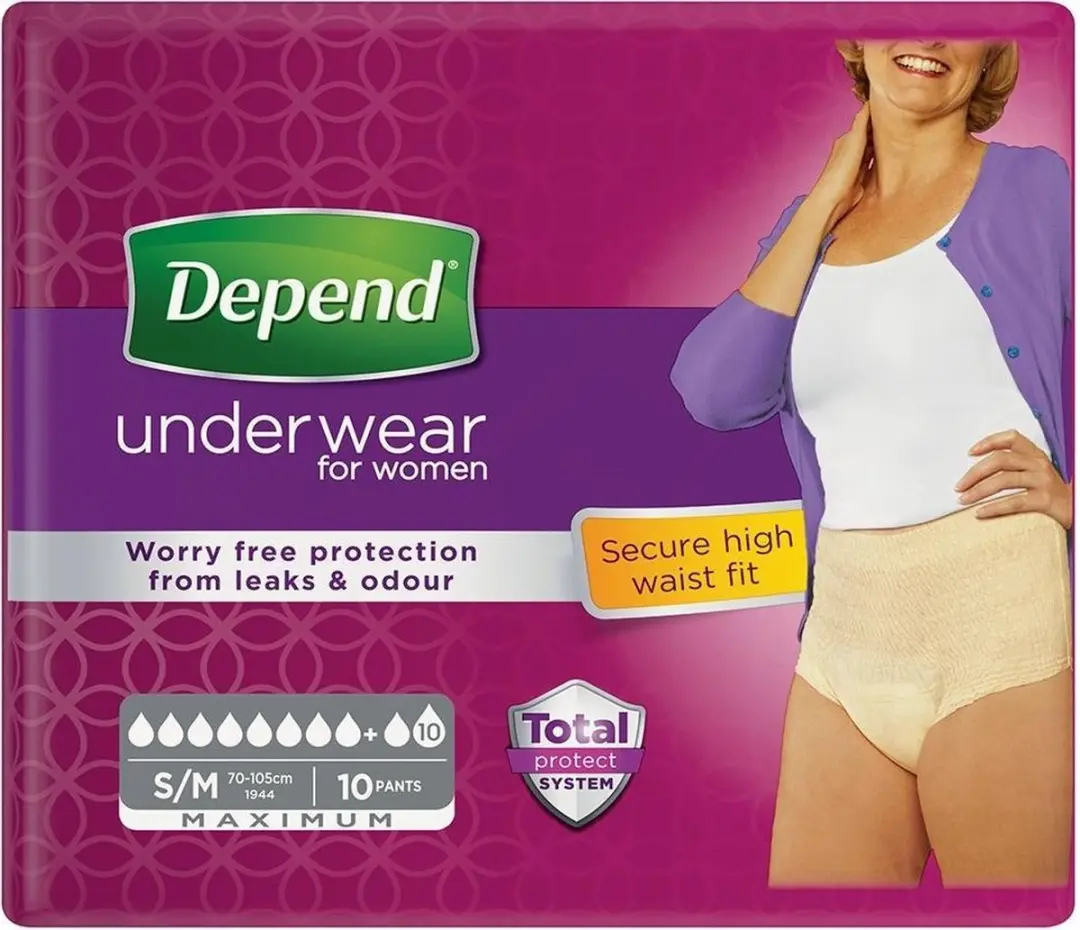 Depend Incontinentiebroekjes Maximum S/M - 10 Stuks - afbeelding 6 van 6