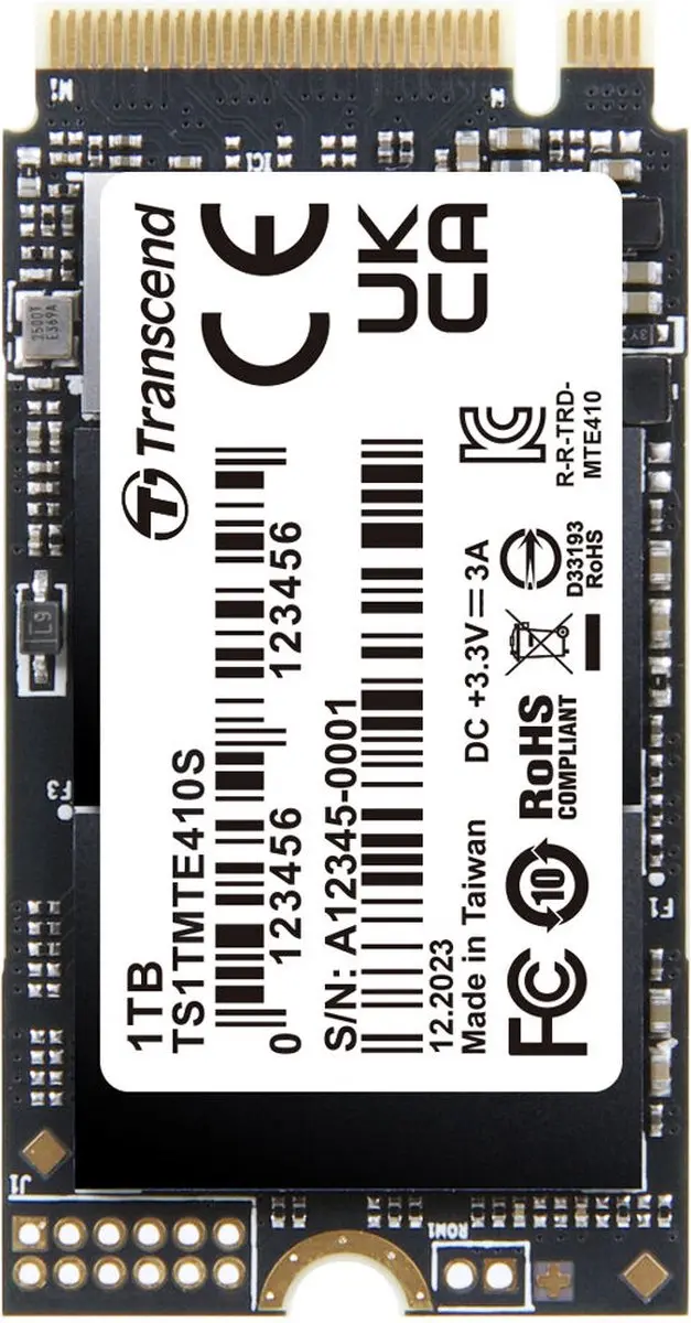 Transcend TS1TMTE410S M.2 SSD 1TB - PCIe 4.0 x4
