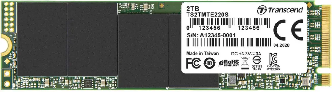 Transcend 220S TS2TMTE220S M.2 NVMe SSD 2TB