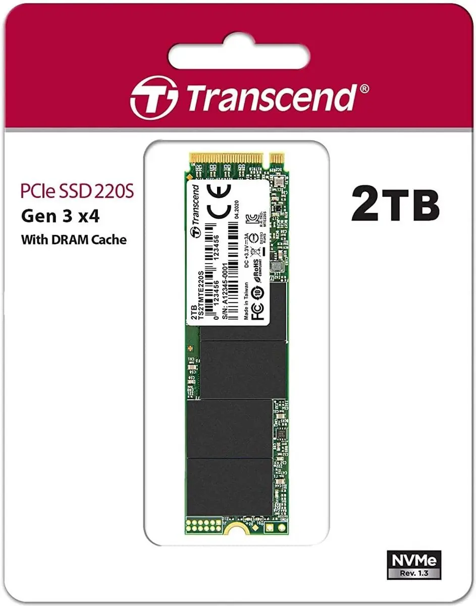 Transcend 220S TS2TMTE220S M.2 NVMe SSD 2TB