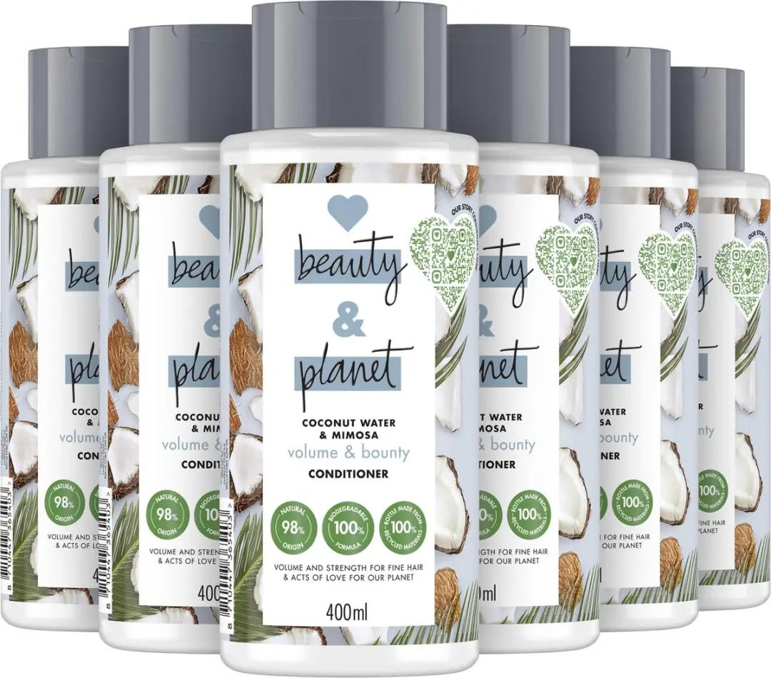 Love Beauty and Planet Coconut Water & Mimosa Conditioner - 2400ml (6x400ml)