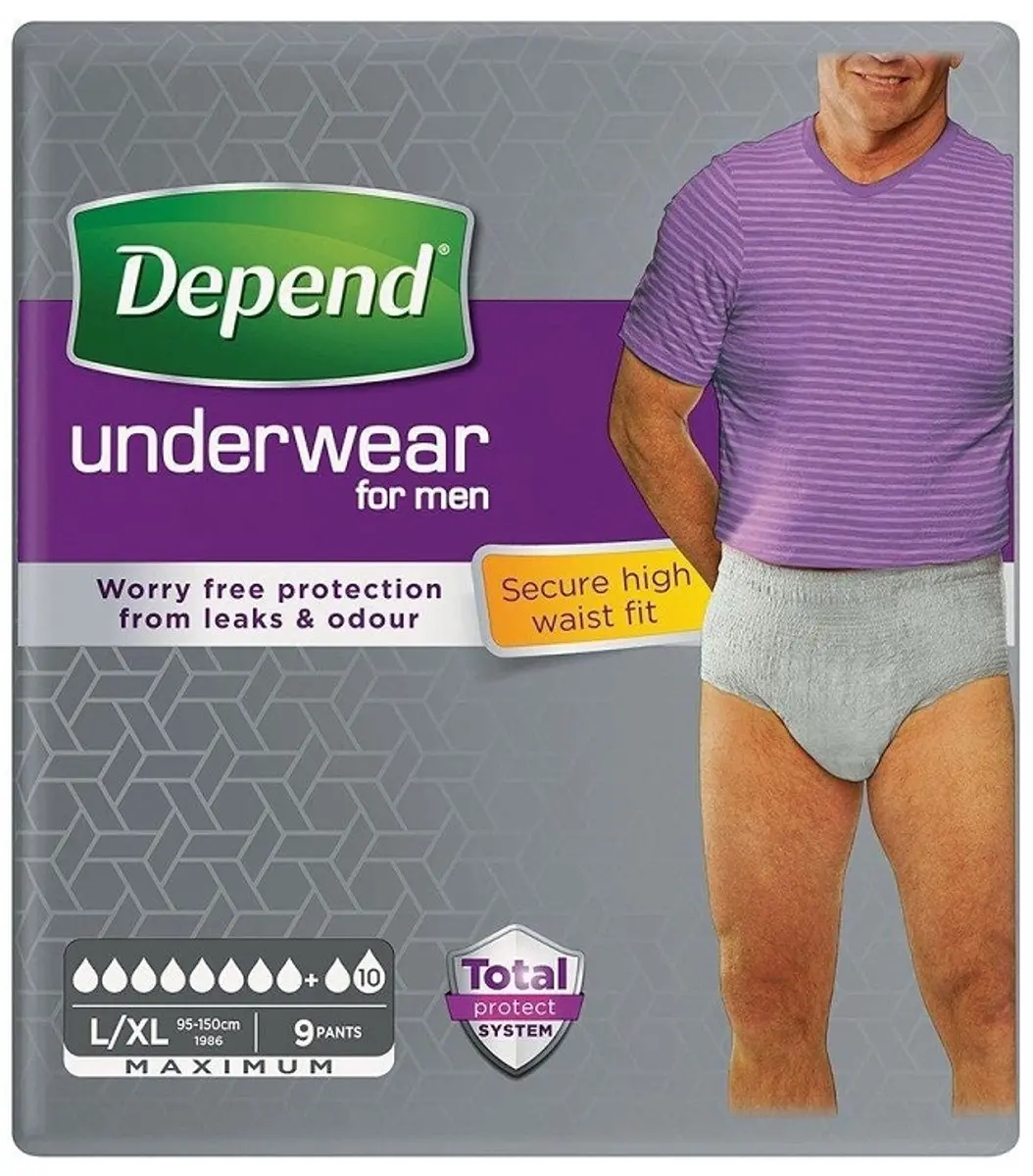 Depend Incontinentiebroekjes Pants Maximum L/XL - 9 Stuks