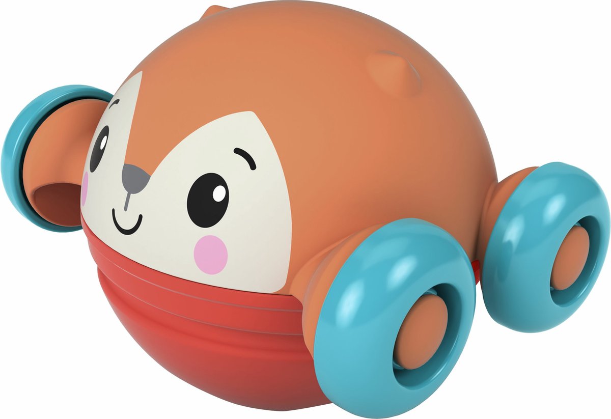 Fisher-Price Roll, Pop & Zoom Friends Fox, 9 maand(en), 4 wiel(en), Meerkleurig, 172 g