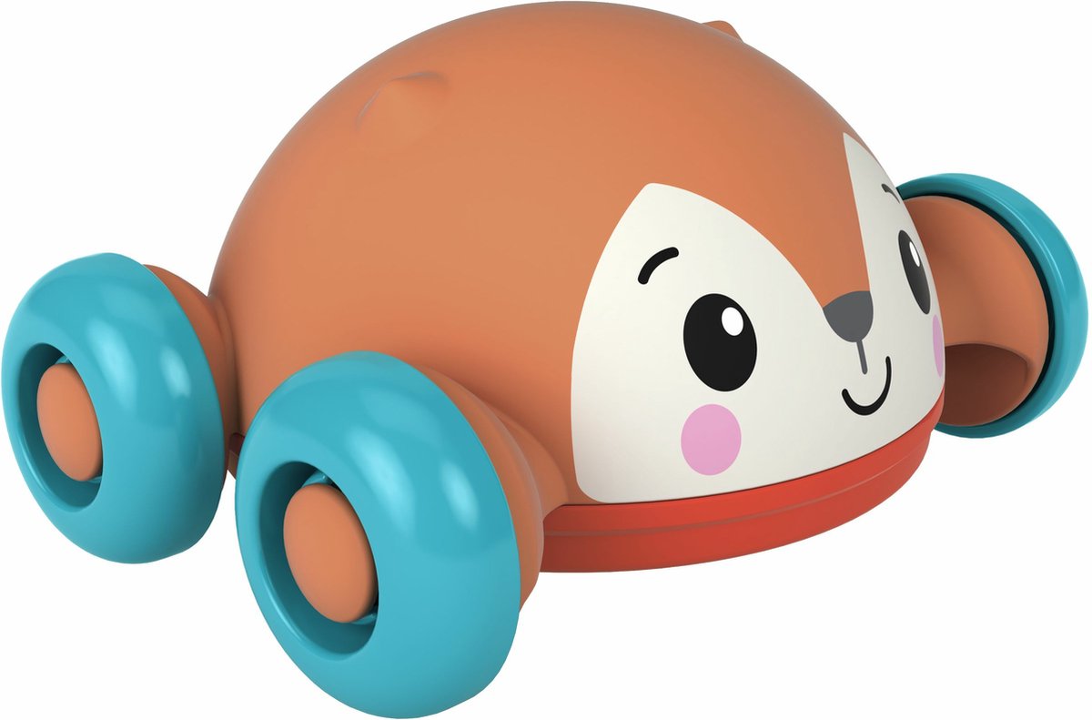 Fisher-Price Roll, Pop & Zoom Friends Fox, 9 maand(en), 4 wiel(en), Meerkleurig, 172 g