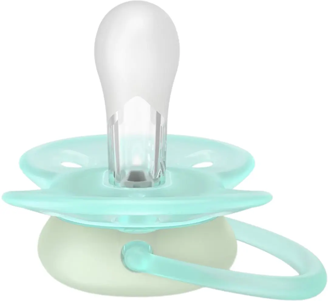 Philips Avent Ultra Soft Glow-in-the-dark Fopspeen SCF094/01 - 2 Stuks - Blauw/ Groen - afbeelding 6 van 6