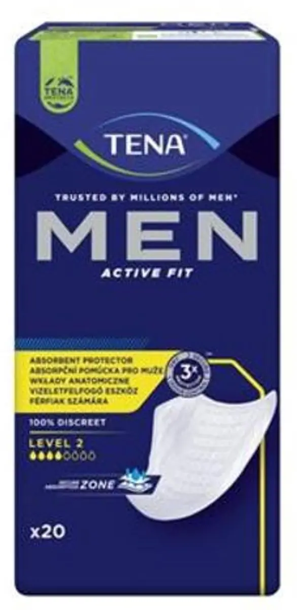 TENA Men Active Fit Level 2 Inlegkruisjes Medium