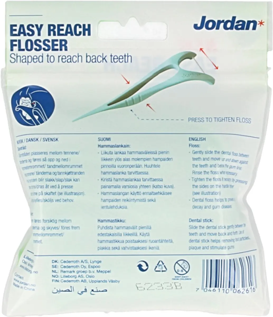 Jordan Floss Easy Reach Flosser - 25 Stuks