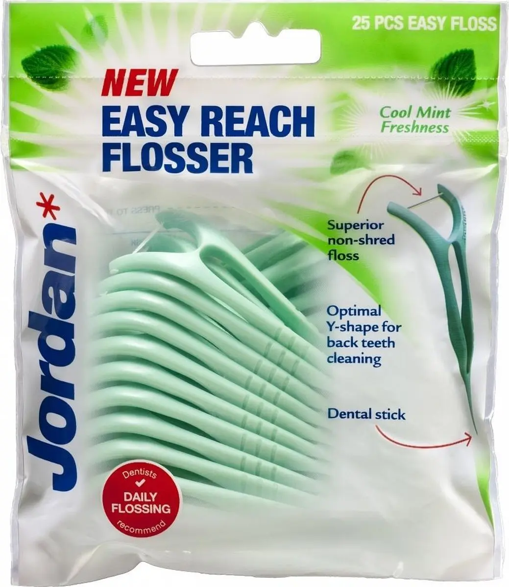 Jordan Floss Easy Reach Flosser - 25 Stuks