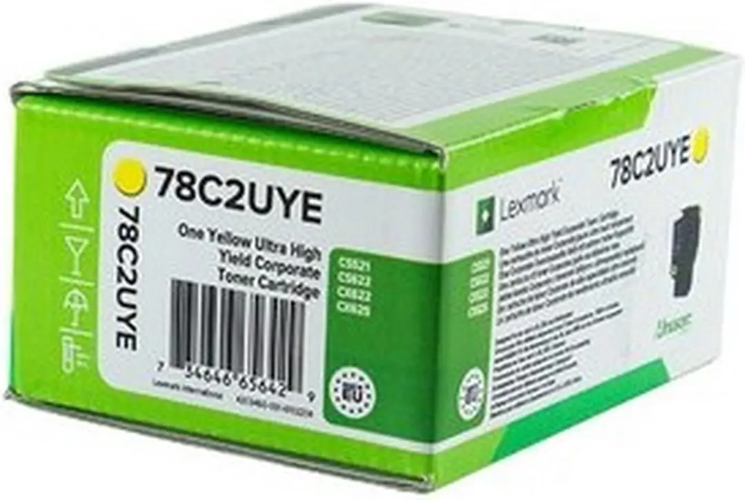 Lexmark 78C2UYE Tonercartridge Geel - 7000 Pagina's