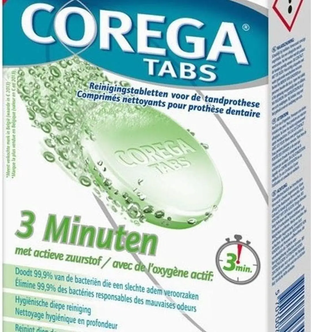 Corega Tabletten - 3 Minuten - 30 Tabletten