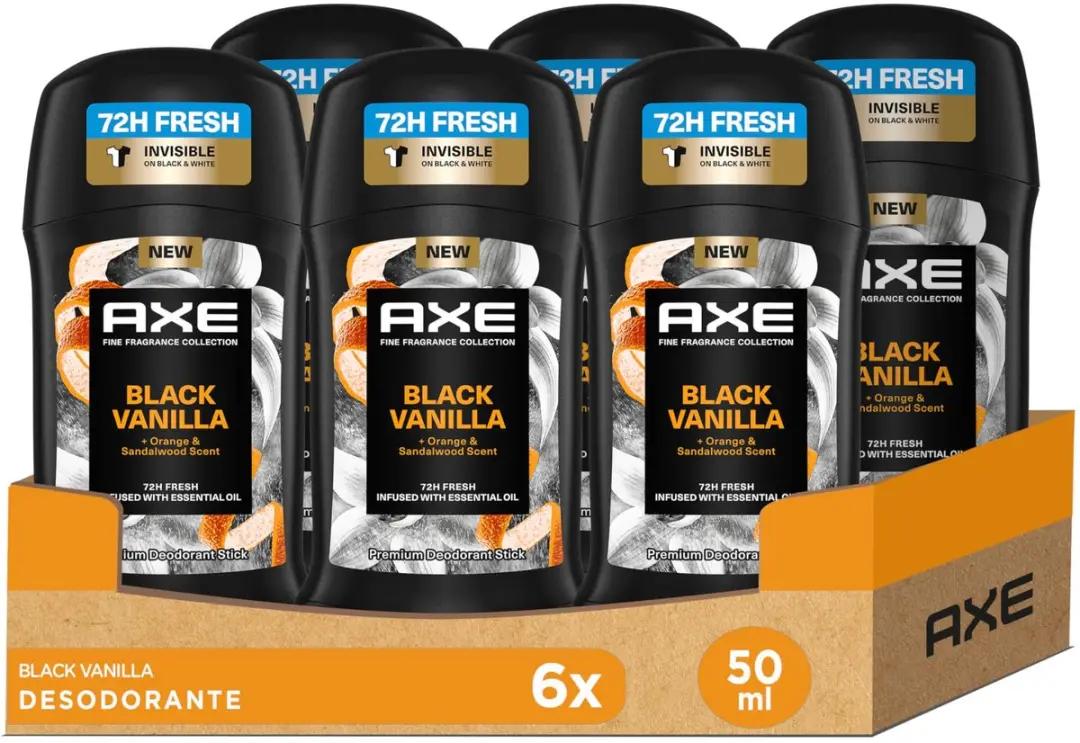 Axe Black Vanilla Premium Deodorant Stick 6x50ml