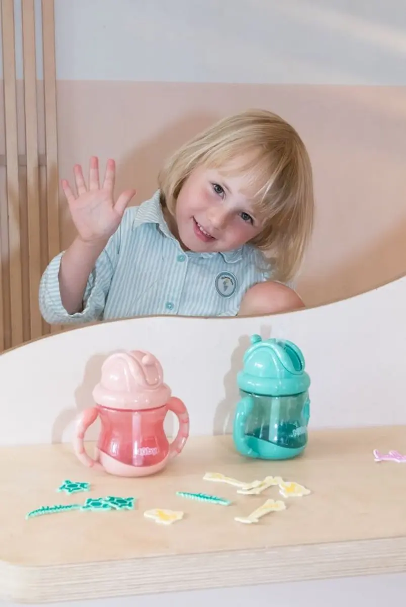 Nûby Flip-It Antilekbeker Roze - 240ml - 2 Stuks
