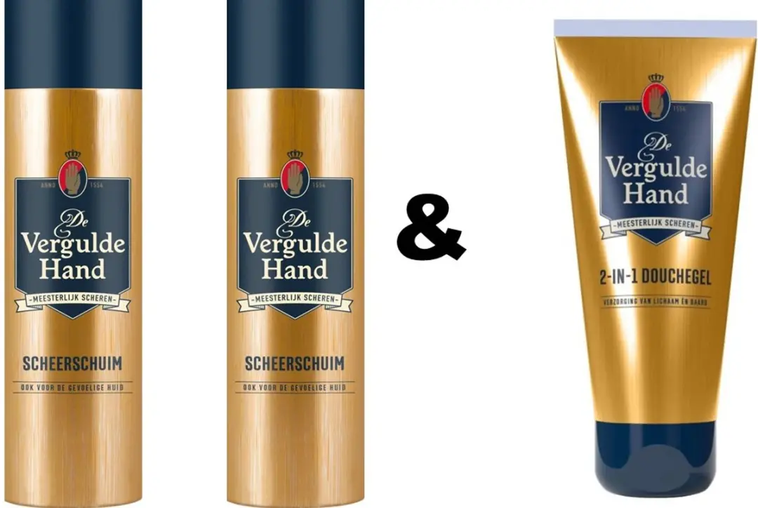 De Vergulde Hand Scheerschuim Douchegel Set 700ml