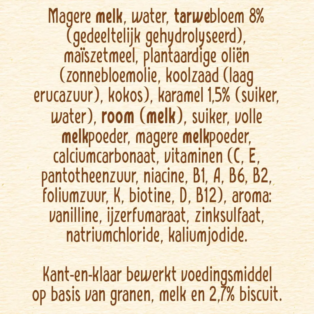 Nestlé PyjamaPapje Biscuit Babyvoeding 6+ - 4x250ml