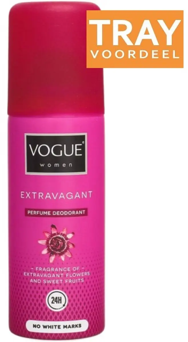 Vogue Women Extravagant Deodorant Spray 12x50ml