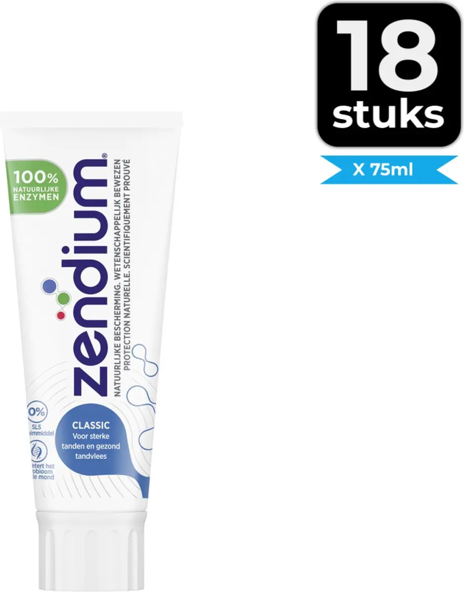 Zendium Classic Tandpasta 75ml - 18 Stuks