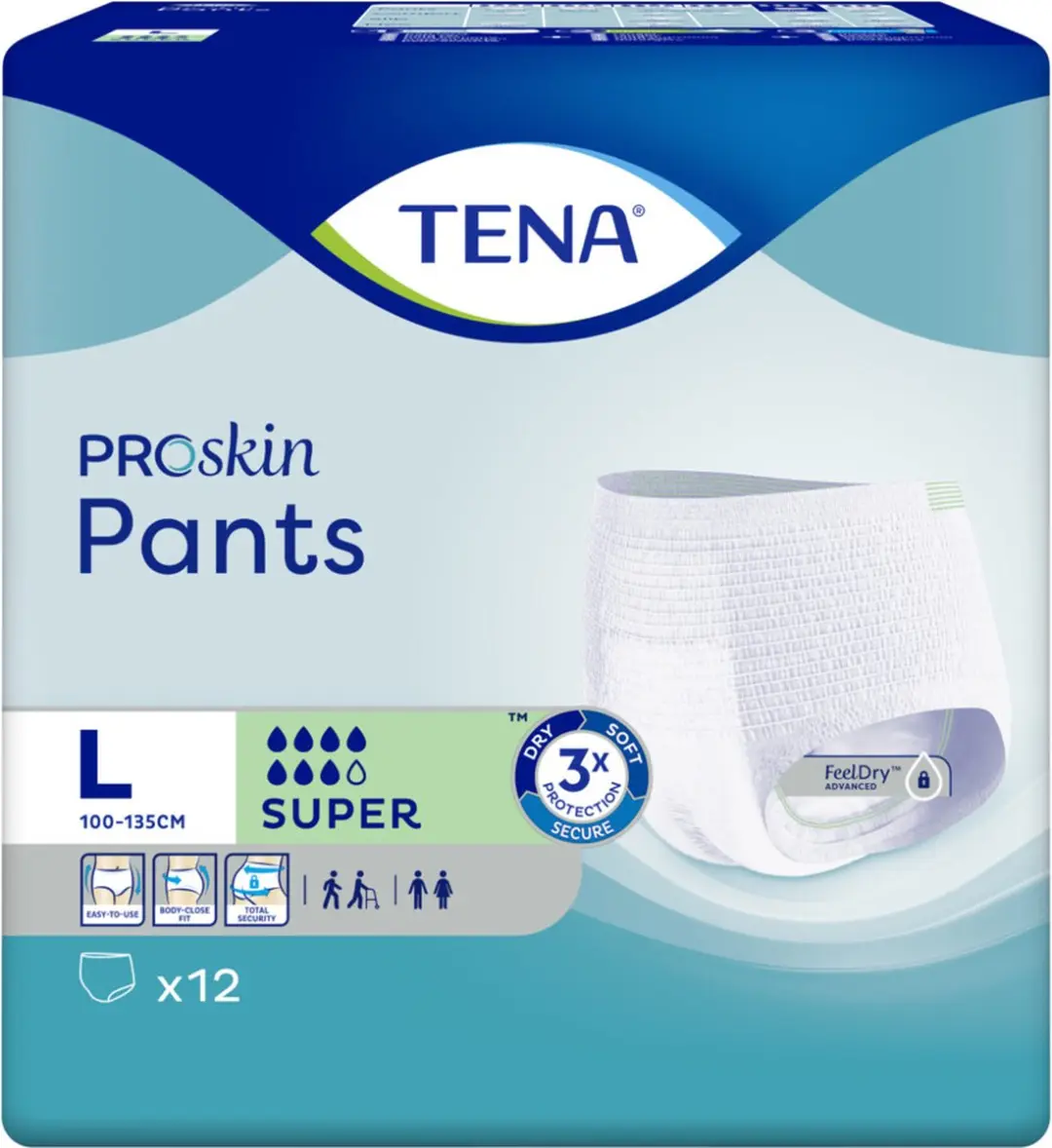 TENA ProSkin Pants Super Large L - 48 Stuks