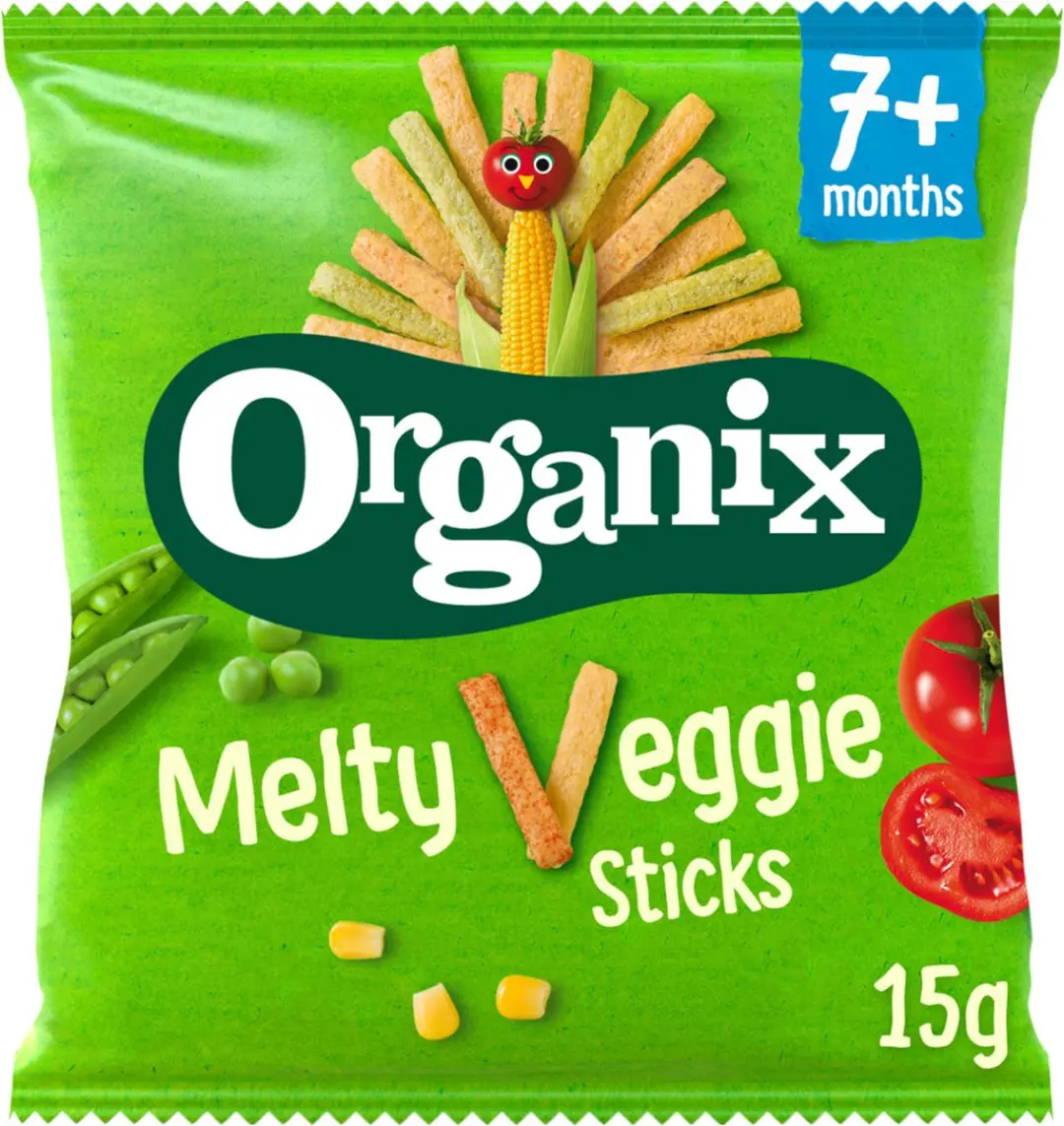 Organix Baby Knabbels Groentesticks 7+ m - 120g (8x15g)