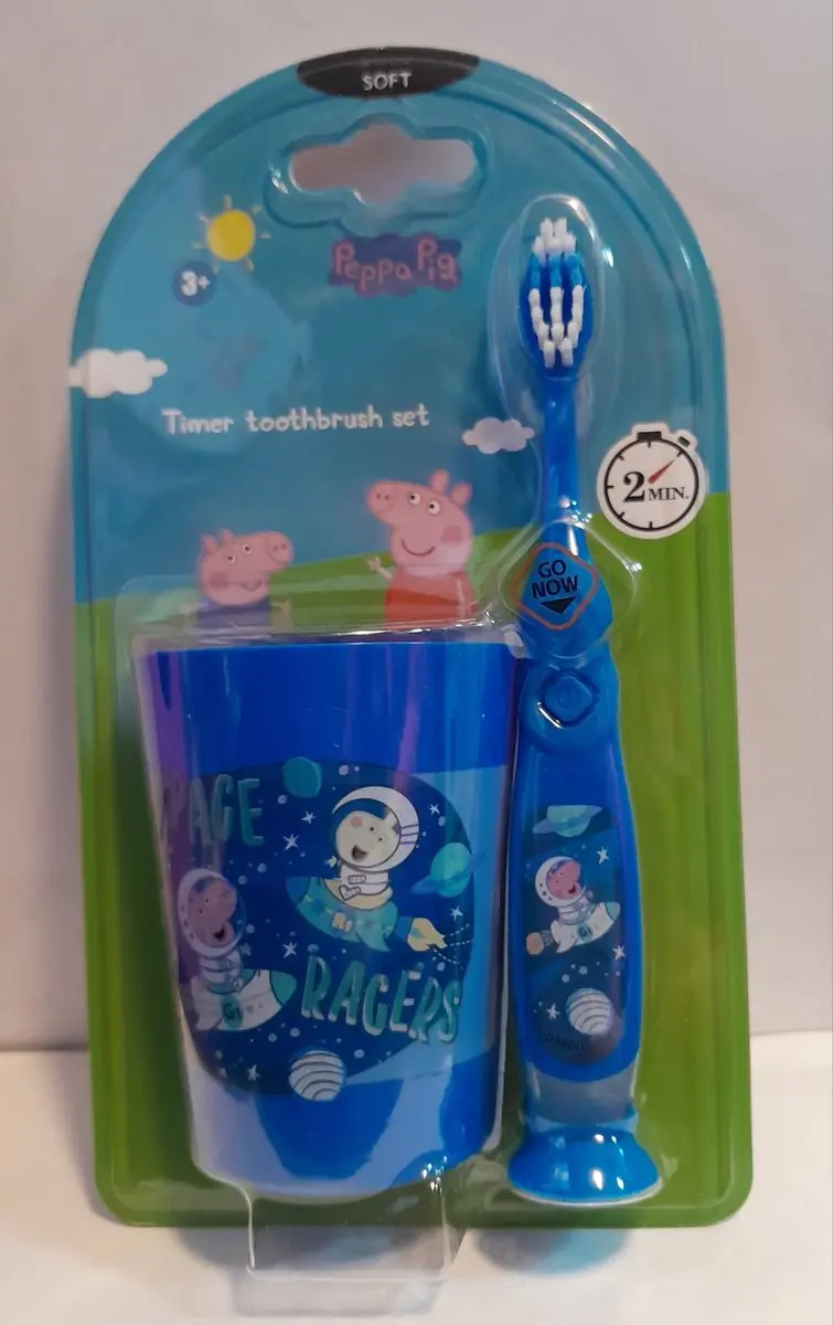 Peppa Pig Tandenborstelset 2 Stuks - Blauw Ruimte