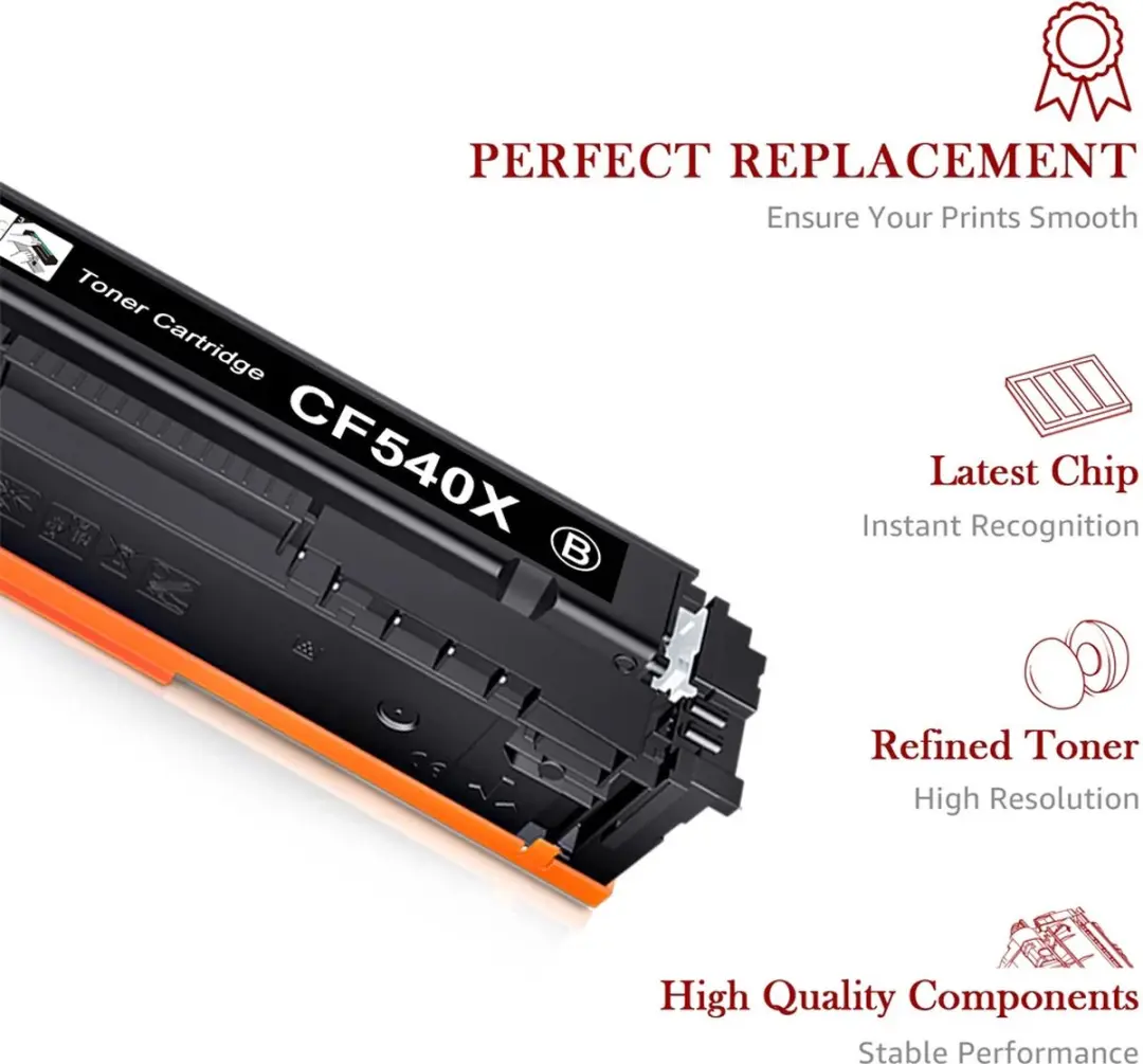weCare Toner Cartridges HP 203X - 4 Stuks (Zwart/Cyaan/Magenta/Geel)