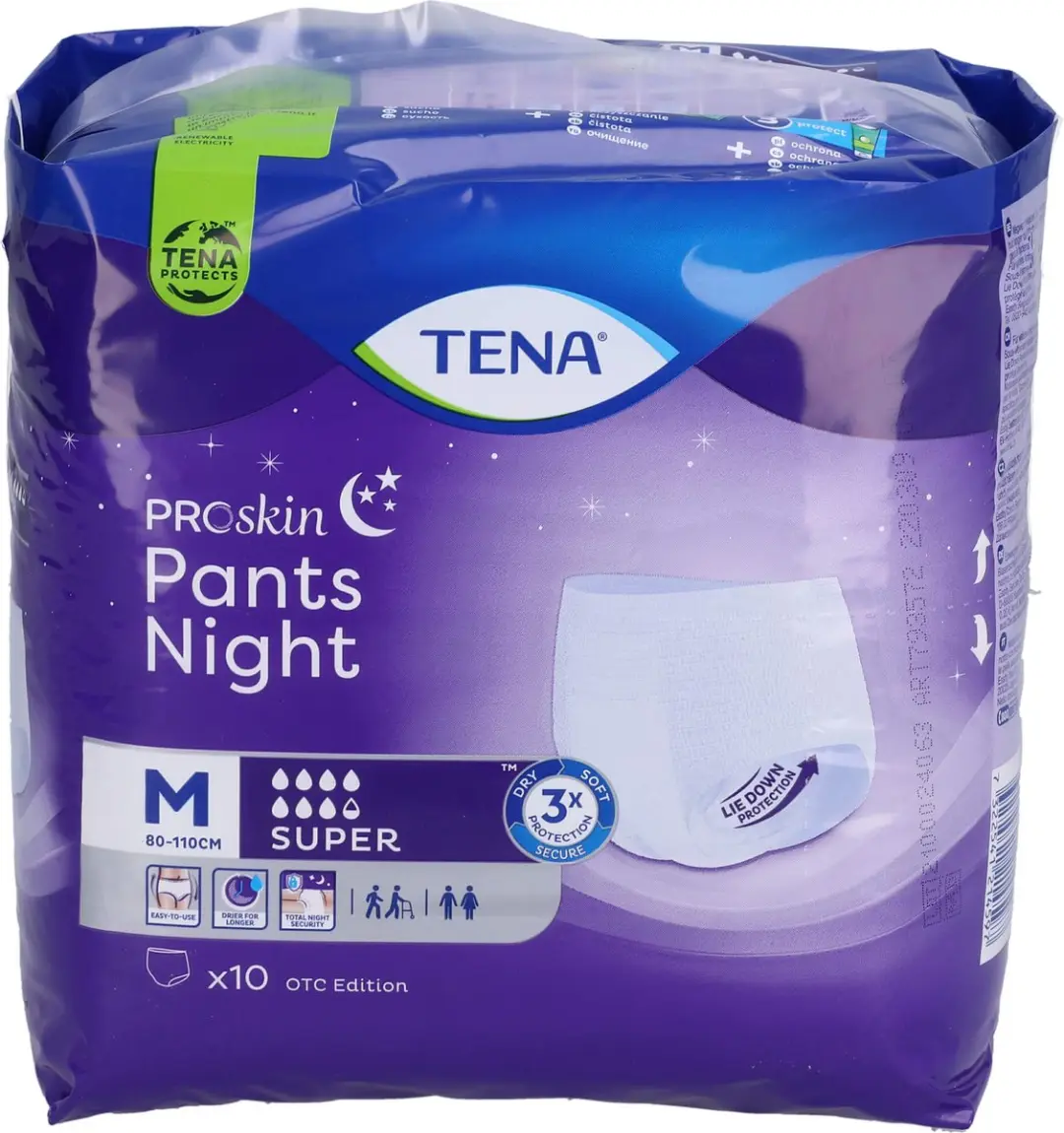 TENA Proskin Pants Night Super Medium - 10 Stuks