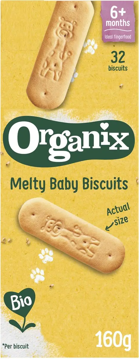 Organix Melty Baby Biscuits 6+ - 6x160g