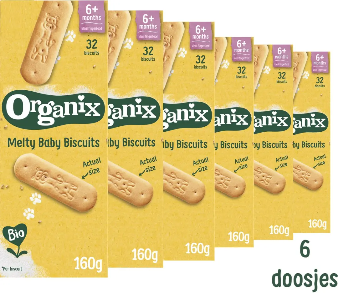 Organix Melty Baby Biscuits 6+