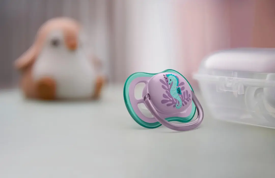 Philips Avent Ultra Air Fopspeen SCF085/61 - 2 Stuks - Blauw/Roze