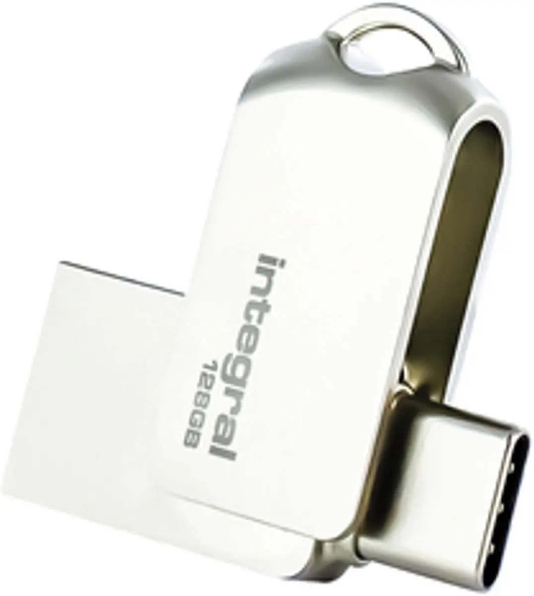 Integral 360-C Dual USB-C USB Flash Drive 128GB - Zilver