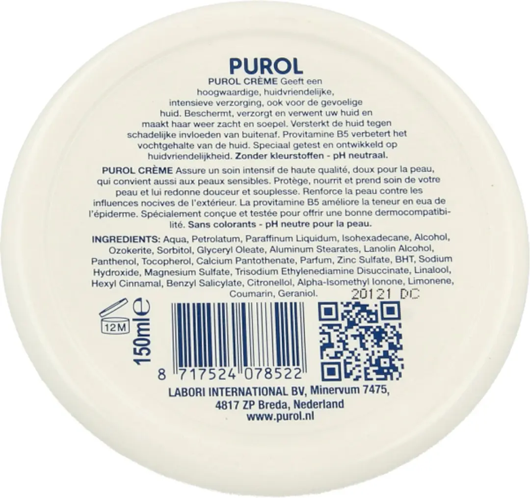 Purol Creme Doosje - 150 ml
