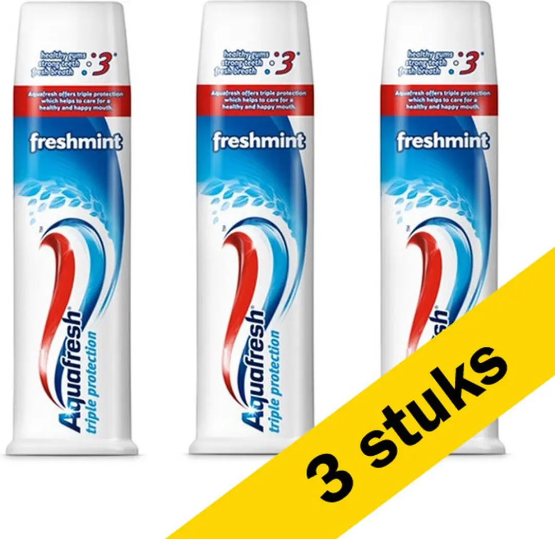 Aquafresh Freshmint Tandpasta 3x100ml