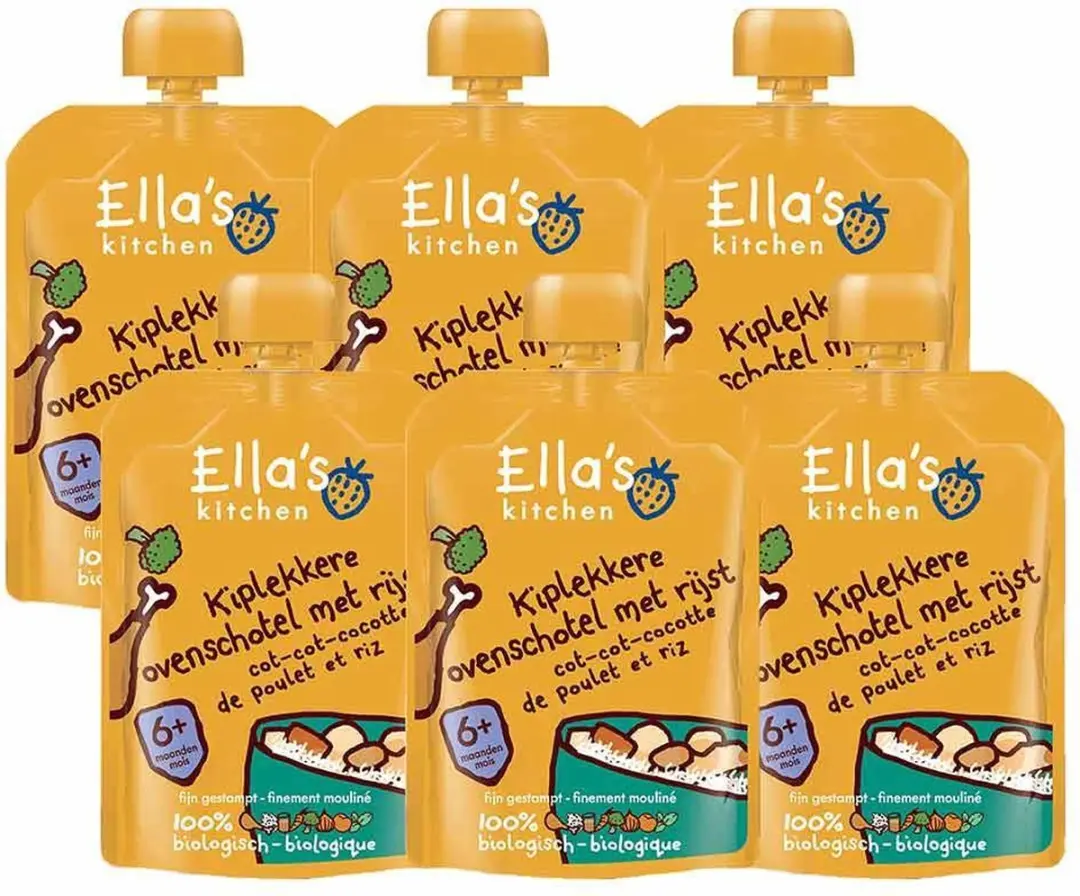 Ella’s Kitchen Biologisch Ovenschotel Rijst 6+M - 6x130g