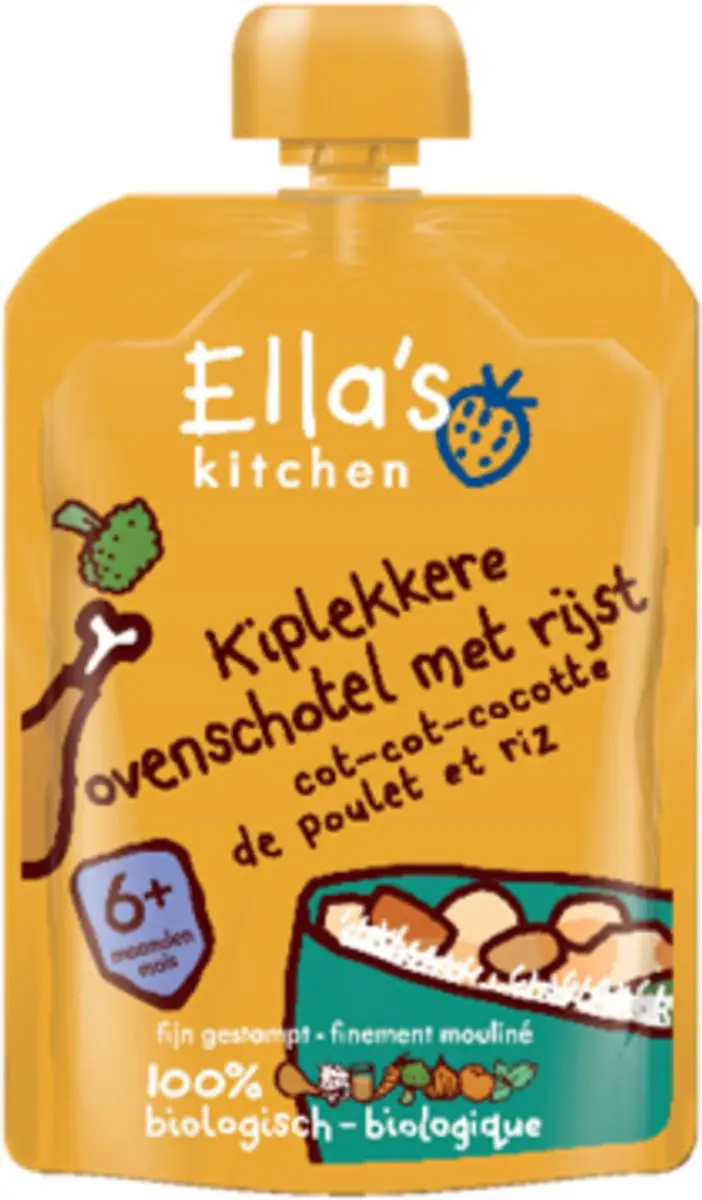 Ella’s Kitchen Biologisch Ovenschotel Rijst 6+M - 6x130g