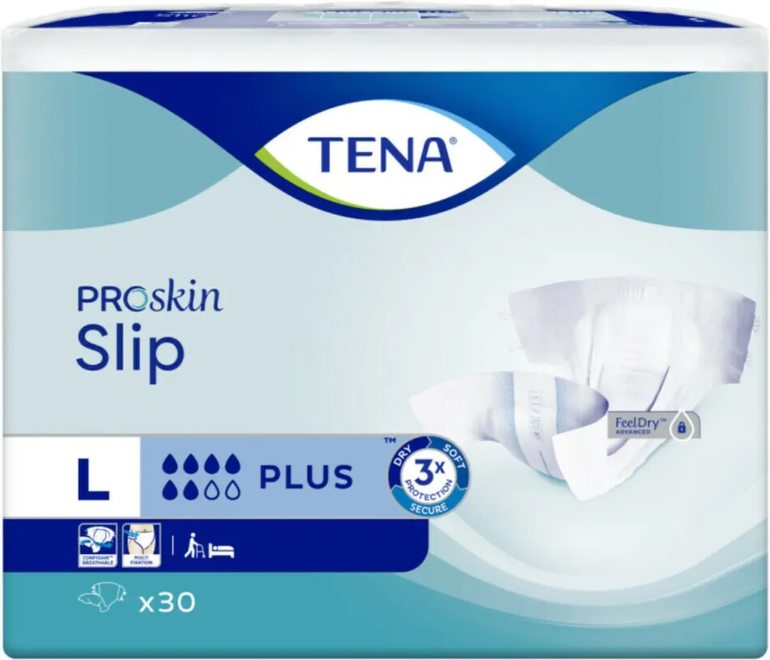 TENA Proskin Slip Plus L - 3x30 Stuks