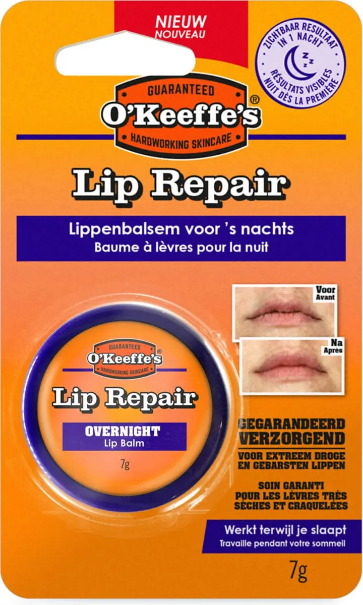 O'Keeffe's Lip repair overnight