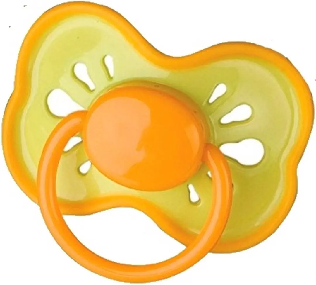 Nûby Fopspenen Soft Shield 6mnd + Speenkoord - 3 Stuks - Blauw/Oranje