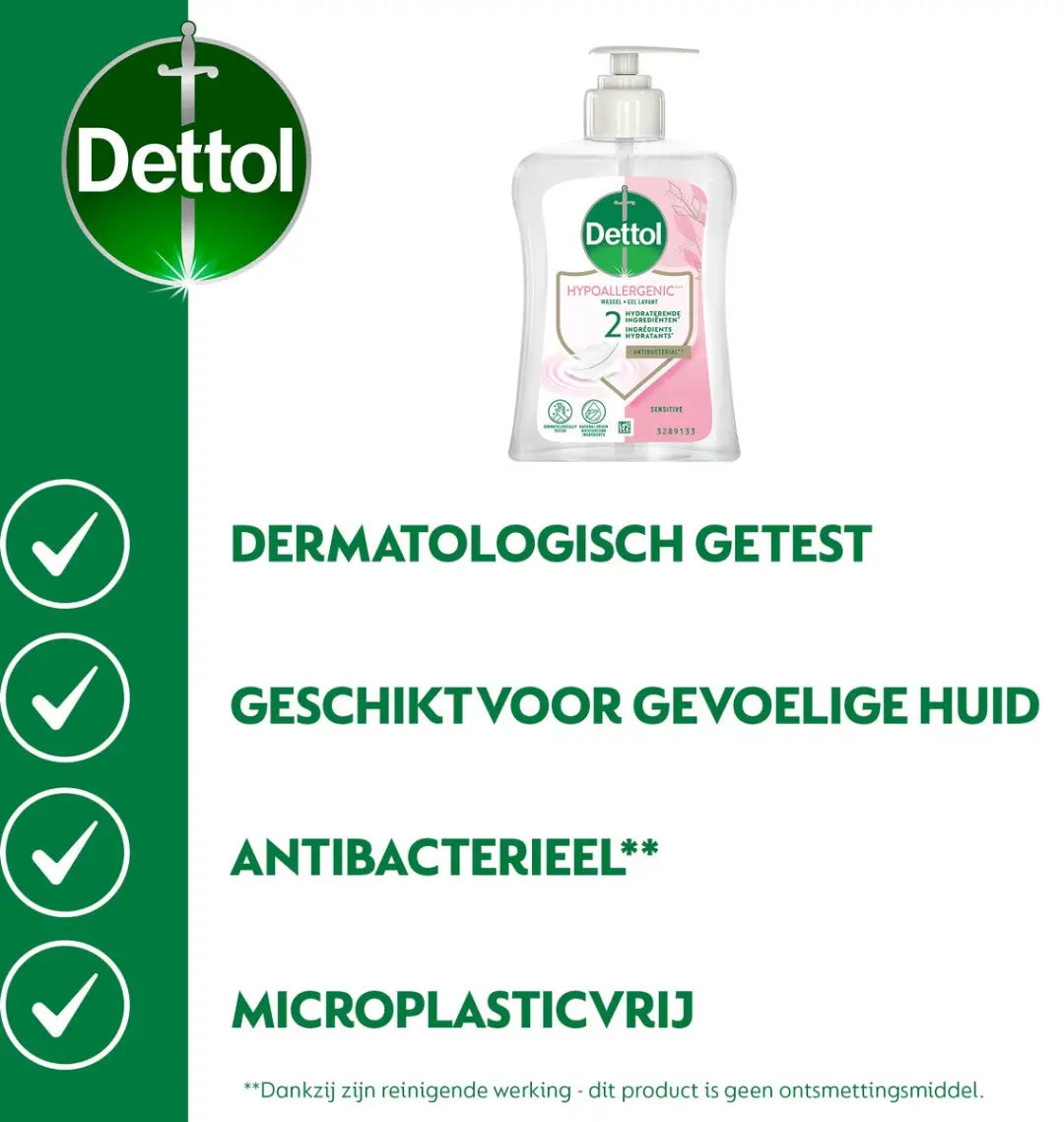 Dettol Hypoallergene Handzeep 250ml - 10 Stuks