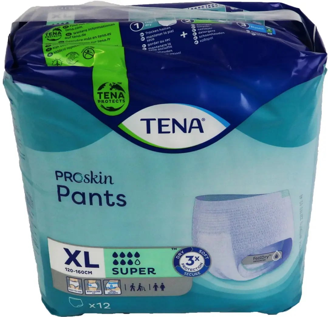 TENA ProSkin Pants Super XL - 12 Stuks