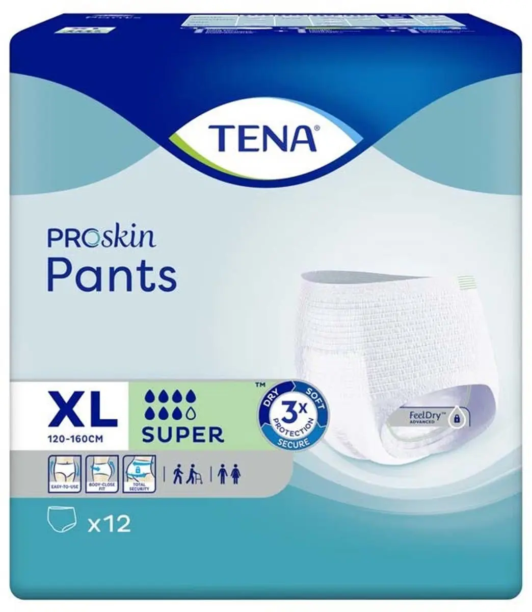 TENA ProSkin Pants Super XL - 12 Stuks