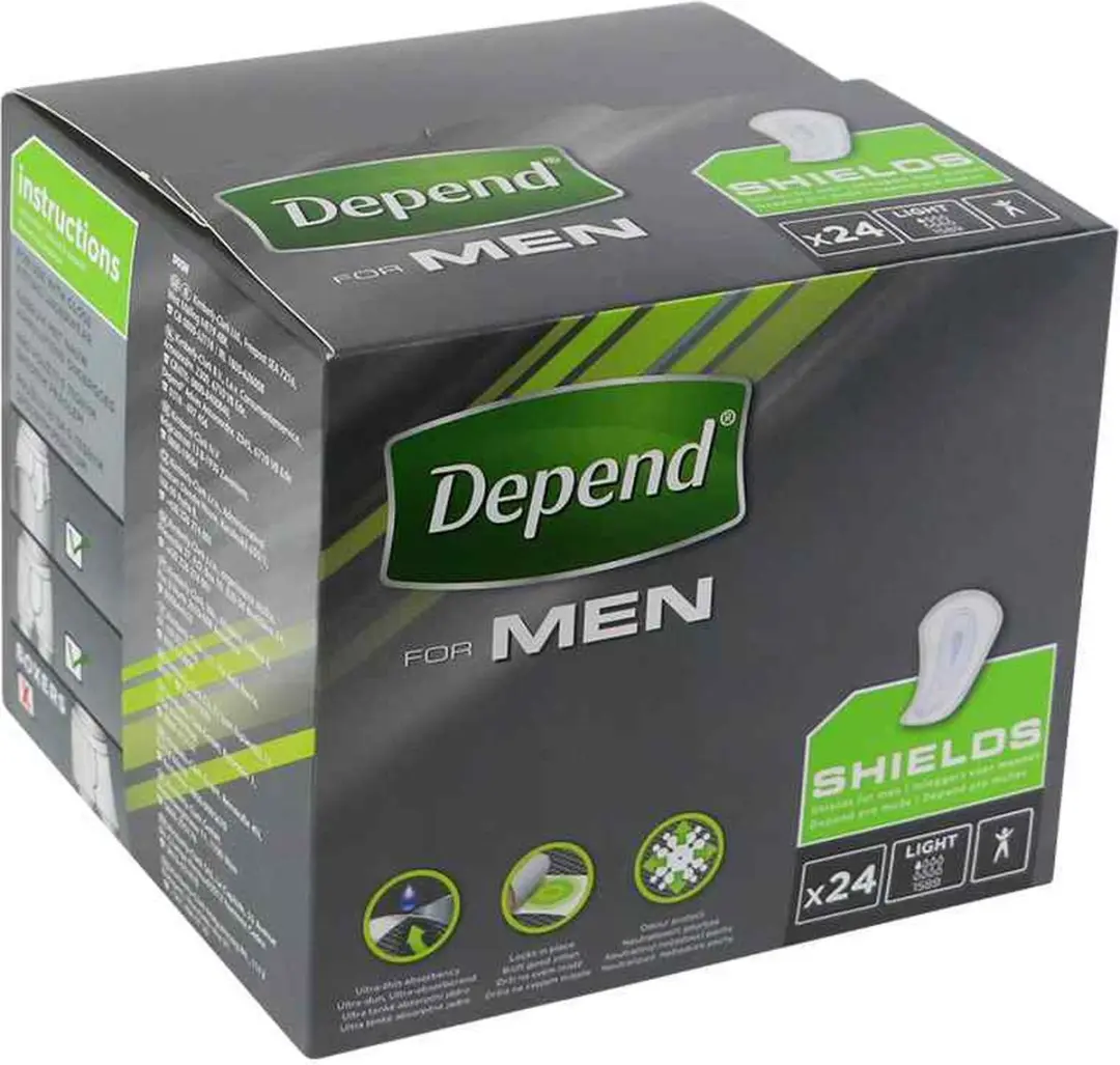 Depend Shields Incontinentieverband M - 24 Stuks - afbeelding 6 van 6